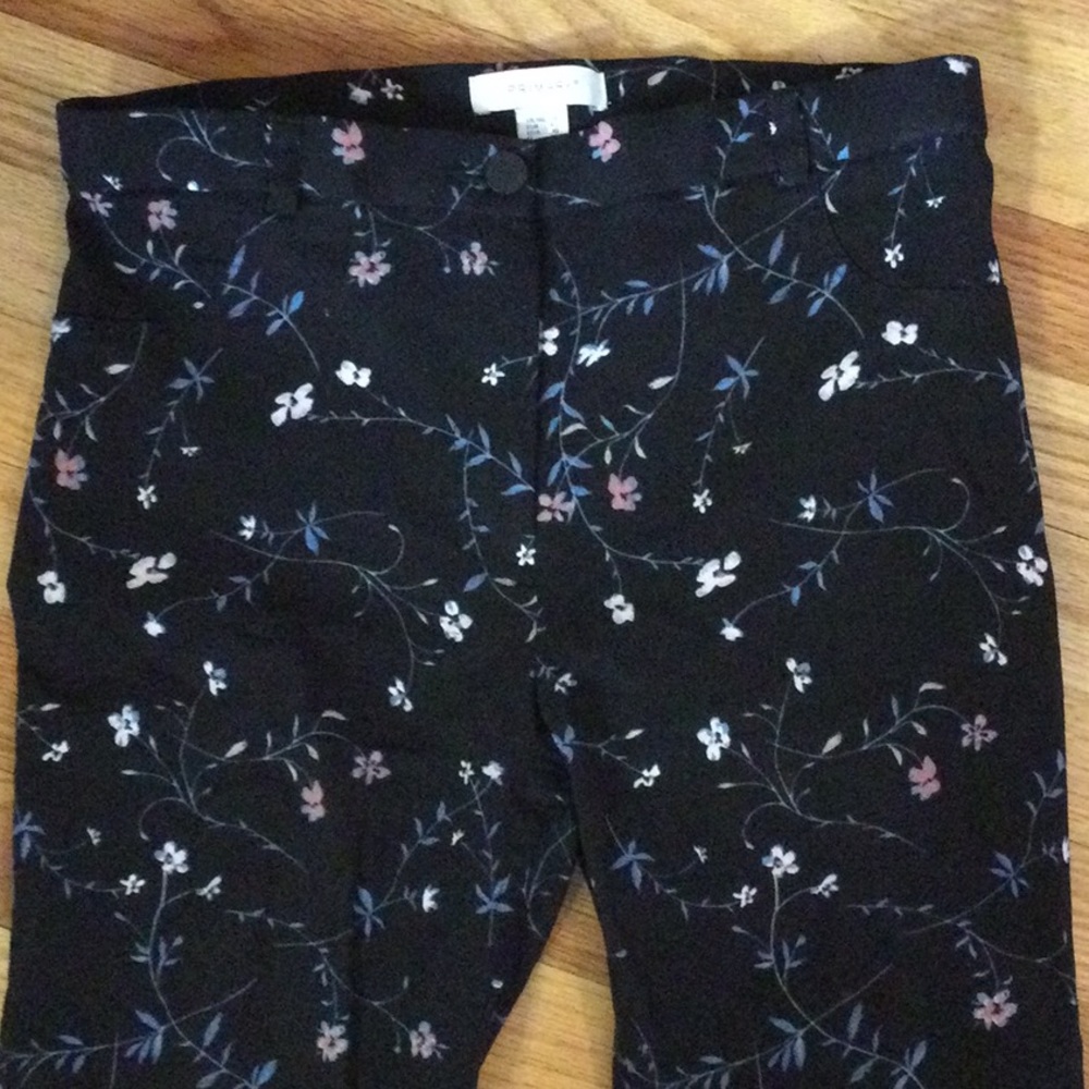 Primark Black Floral Skinny Pants - Picture 5 of 9